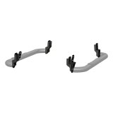 Aries Automotive 3 in. Round Side Bars 205039 Nerf and Step Bars, Steel, Black, Polished, Powdercoated, 3.00 in, Diameter, Dodge, Pair thumbnail 2