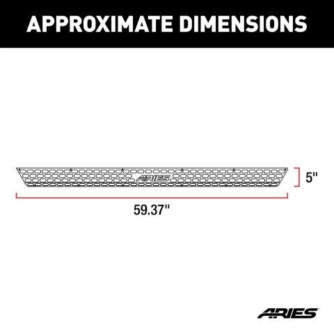 ARIES Automotive Nerf Bar and Step Components 2055075 Pad For Advantedge 75"--Black