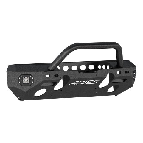 Aries Automotive TrailChaser Front Bumper with Corner and Brush Guards for 2007-2017 WRANGLER, 2018 WRANGLER JK - 2082056 Bumpers, Fabricated, Steel, Black Powdercoated, Textured, Front, Center Section, Guards, Guard, Jeep, Kit thumbnail 5