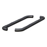 Aries Automotive 3 in. Round Side Bars for 2011-2018 1500, 2019-2024 1500 CLASSIC, 2009-2010 RAM - 215040 Step Bars, Stainless Steel, Black Powdercoated, Gloss, 3.00 Diameter, 73.310 Length, Dodge, Pair thumbnail 3