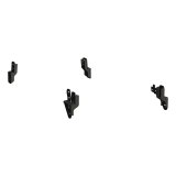 Aries Automotive 3 in. Round Side Bars for 2011-2018 1500, 2019-2024 1500 CLASSIC, 2009-2010 RAM - 215040 Step Bars, Stainless Steel, Black Powdercoated, Gloss, 3.00 Diameter, 73.310 Length, Dodge, Pair thumbnail 9