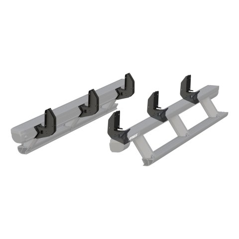 Aries Automotive ActionTrac Mounting Brackets for 1999-2016 F-250 SUPER DUTY, F-350 2008-2016 F-450 DUTY - 3025124 Running Board Component, Bracket, ActionTrac, Black Powdercoated, Ford, Kit thumbnail 1