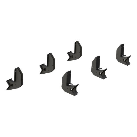 Aries Automotive ActionTrac Mounting Brackets for 1999-2016 F-250 SUPER DUTY, F-350 2008-2016 F-450 DUTY - 3025124 Running Board Component, Bracket, ActionTrac, Black Powdercoated, Ford, Kit thumbnail 2