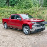 Aries Automotive Rocker Steps 2074113 Nerf Bars and Step Bars, Carbon Steel, Black Powdercoated, Textured, 83.515 in. Length, Chevrolet, GMC, Pair thumbnail 1
