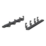 Aries Automotive 6 in. Oval Side Bars 4445049 Step Bars, Aluminum, Black Powdercoated, Gloss, 6.00 Diameter, 91.00 Length, Chevrolet, GMC, Pair thumbnail 3