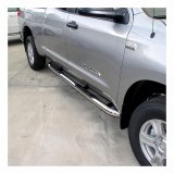 Aries Automotive 3 in. Round Side Bars for 2007-2021 TUNDRA - 202013-2 Step Bars, Diameter, Stainless Steel, Polished, Toyota, Pair thumbnail 1
