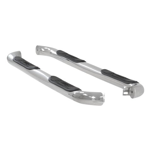Aries Automotive 3 in. Round Side Bars for 2007-2012 SANTA FE - 207003-2 Step Bars, Diameter, Stainless Steel, Polished, Hyundai, Pair thumbnail 2