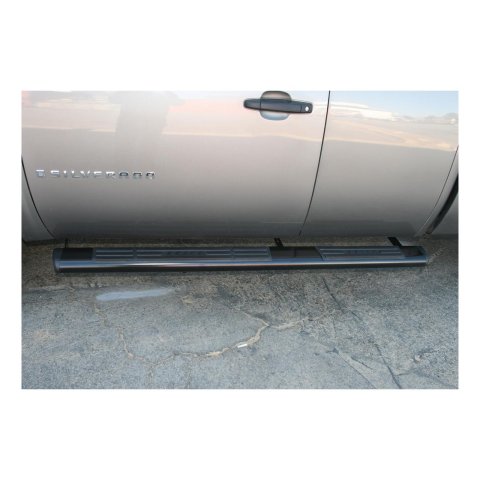Aries Automotive 6 in. Oval Side Bars B2875 Step Bars, Oval, Aluminum, Black Powdercoated, Pair thumbnail 3