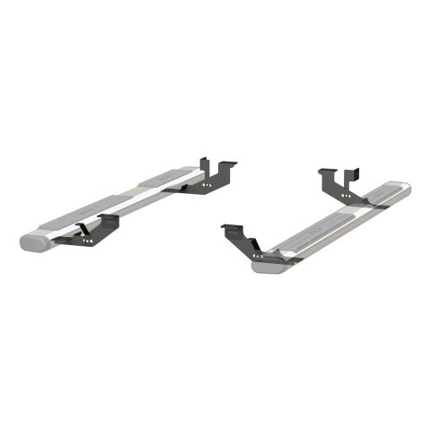 Aries Automotive 6 in. Oval Side Bar Mounting Brackets 4491 Step Brackets, Oval, Chevy, GMC, Kit