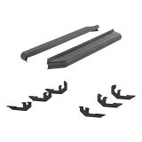 Aries Automotive AeroTread Running Boards 2061029 Boards, Aluminum/Stainless Steel, Black Powdercoated, 5 in. Boards, 70.00 in. Length, For use on Honda®, Pair thumbnail 2