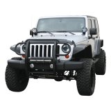 Aries Automotive Pro Series Grille Guards for 2007-2017 WRANGLER, 2018 WRANGLER JK - P1050 Guard, Series, Brush Guard, Steel, Black Texture Powdercoated, Jeep, Each thumbnail 4