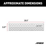 Aries Automotive AdvantEDGE Cover Plates 2055192 Grille Guard Components, Plate, AdvantEDGE, Bull Bar, Aluminum, Natural, Without Lights, Each thumbnail 3