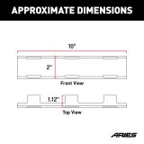 ARIES Automotive Light Covers 1501261 Cover 10" LIGHT COVER FOR SINGLE ROW LED LIGHT BARS 1501260, 1501262, 1501264 thumbnail 1