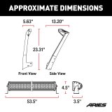 ARIES Automotive Light Bars, Pods and Fog Lights 1501301 Roof Light, 2007 - 2017 Jeep Wrangler thumbnail 7