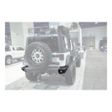 Aries Automotive TrailCrusher Rear Bumper Corner Guards with LEDs for 2007-2025 WRANGLER, 2018 WRANGLER JK - 2081222 Guards, Steel, Black Powdercoated, Textured, Rear, Jeep, Pair thumbnail 3