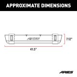 Aries Automotive TrailCrusher Front Bumpers for 1997-2006 WRANGLER - 2156001 Bumper, Fabricated, Steel, Black Powdercoated, Center, Front, Jeep, Each thumbnail 5