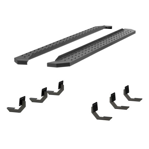 Aries Automotive RidgeStep Running Boards for 2019-2025 1500 - 2055549 Boards, Carbon Steel, Black Powdercoated, Textured, 6 1/2 in. Boards, 91.00 in. Length, Ram, Pair thumbnail 4