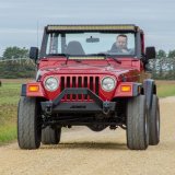 Aries Automotive TrailCrusher Front Bumper with Brush Guards for 1997-2006 WRANGLER - 2186001 Bumper, Fabricated, Steel, Black Powdercoated, Front, Guard, Jeep, Kit thumbnail 2
