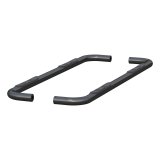 Aries Automotive 3 in. Round Side Bars 204053 Nerf and Step Bars, Steel, Black, Gloss, Powdercoated, 3.00 Diameter, Chevrolet, GMC, Pair thumbnail 2