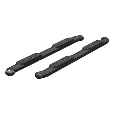 Aries Automotive 4 in. Oval Side Bars S224053 Step Bars, Steel, Black Powdercoated, Gloss, 4.00 Diameter, 85.413 Length, Chevrolet, GMC, Pair thumbnail 2