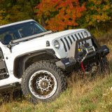 Aries Automotive Jeep Inner Fender Liners for 2020-2024 GLADIATOR, 2018-2024 WRANGLER - 1500550 Wheel Housings, Aluminum, Black Powdercoated, Liner, Front, Left, Right, Jeep, Pair thumbnail 2
