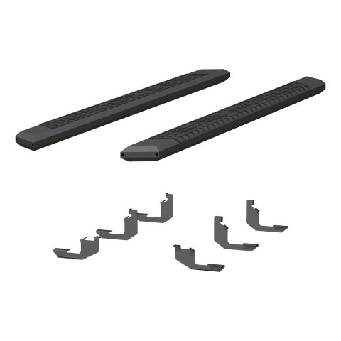 Aries Automotive AdvantEDGE 5.5 in. Side Bars for 2019-2025 RANGER - 2556052 Step Bars, Aluminum, Black Powdercoated, Gloss, 5.500 Diameter, 85.00 Length, Ford, Pair thumbnail 3