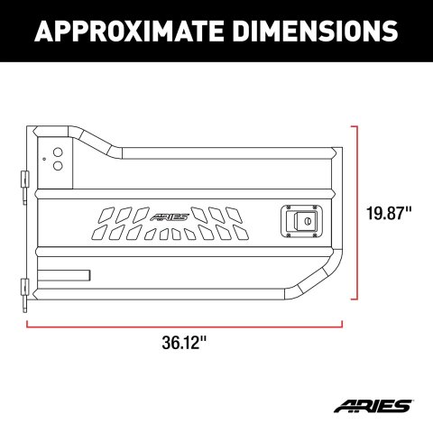 ARIES Automotive Doors AR15009 Door, 2007-15 JK TUBULAR DOOR/FRONT/BLK ALUM thumbnail 5