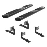 Aries Automotive 6 in. Oval Side Bars 4445020 Step Bars, Aluminum, Black Powdercoated, Gloss, 6.00 Diameter, 91.00 Length, Ford, Pair thumbnail 5