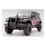 Aries Automotive Grille Guards for 2007-2017 WRANGLER, 2018 WRANGLER JK - 1050 Guard, Brush Guard, Steel, Black Powdercoated, Jeep, Each thumbnail 1