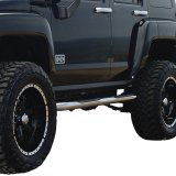 Aries Automotive 3 in. Round Side Bars 204076-2 Step Bars, Diameter, Stainless Steel, Polished, Hummer, Pair thumbnail 1
