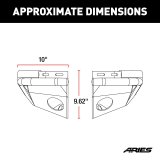 Aries Automotive TrailCrusher Rear Bumper Corner Guards for 2007-2025 WRANGLER, 2018 WRANGLER JK - 2081221 Guards, Steel, Black Powdercoated, Textured, Rear, Jeep, Pair thumbnail 5