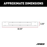 ARIES Automotive Grilles and Grille Inserts PC20OB Guard Face Plate, Pro Series, (1)20In, Bl, 20'' OPEN MOUTH, GLOSS BLACK STEEL thumbnail 3