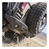Aries Automotive TrailChaser Rear Bumper with Corner Guards for 2007-2017 WRANGLER, 2018 WRANGLER JK - 2082036 Bumpers, Fabricated, Aluminum, Black Powdercoated, Textured, Rear, Center Section, Guards, Jeep, Kit thumbnail 2