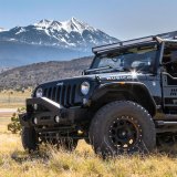 Aries Automotive TrailCrusher Angular Brush Guards for 2020-2025 GLADIATOR, 1997-2025 WRANGLER, 2018 WRANGLER JK - 2156050 Grille Guards, Steel, Black Powdercoated, Guard, Jeep, Each thumbnail 1
