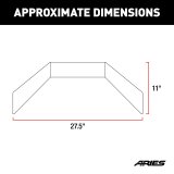 Aries Automotive TrailCrusher Angular Brush Guards for 2020-2025 GLADIATOR, 1997-2025 WRANGLER, 2018 WRANGLER JK - 2156050 Grille Guards, Steel, Black Powdercoated, Guard, Jeep, Each thumbnail 6