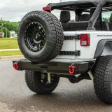 Aries Automotive TrailCrusher Rear Bumpers for 2007-2017 WRANGLER, 2018 WRANGLER JK - 2157000 Bumper, Fabricated, Steel, Black Powdercoated, Rear, Jeep, Each thumbnail 1
