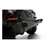 Aries Automotive TrailCrusher Rear Bumpers for 2007-2017 WRANGLER, 2018 WRANGLER JK - 2157000 Bumper, Fabricated, Steel, Black Powdercoated, Rear, Jeep, Each thumbnail 4