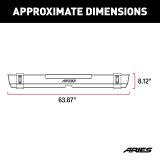 Aries Automotive TrailCrusher Rear Bumpers for 2007-2017 WRANGLER, 2018 WRANGLER JK - 2157000 Bumper, Fabricated, Steel, Black Powdercoated, Rear, Jeep, Each thumbnail 7