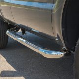 Aries Automotive 3 in. Round Side Bars 203025-2 Nerf and Step Bars, Stainless Steel, Polished, 3.00 Diameter, Ford, Pair thumbnail 2