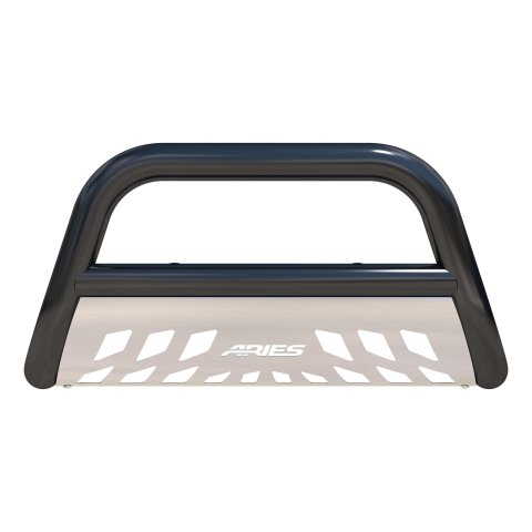 Aries Automotive 3 in. Bull Bars B35-8000 Grille Guards, Bar, Steel, Black Powdercoat, Mercedes, Freightliner, Each thumbnail 2