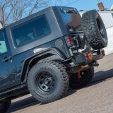 Aries Automotive Fender Liners for 2007-2017 WRANGLER, 2018 WRANGLER JK - 2500350 Splash Guard, Aluminum, Black Powdercoated, Jeep, JK, Rear, Pair thumbnail 2