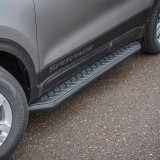 Aries Automotive RidgeStep Running Boards for 2017-2022 SPORTAGE - 2061039 Boards, Steel, Black Powdercoated, Textured, 5 in. Boards, 67.00 in. Length, For Kia, For Hyundai, Pair thumbnail 1
