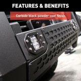 Aries Automotive AdvantEDGE 5.5 in. Bull Bars 2164103 Grille Guards, Bar, Black, Chevy, GMC, W/Led, Each thumbnail 6