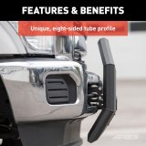 Aries Automotive AdvantEDGE 5.5 in. Bull Bars 2164103 Grille Guards, Bar, Black, Chevy, GMC, W/Led, Each thumbnail 7
