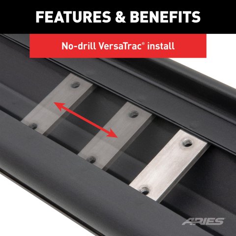 Aries Automotive Ascentstep Running Boards 2558002 Boards, Chevy, GMC, 2055101 & 2057975, Pair thumbnail 4