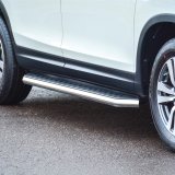 Aries Automotive AeroTread Running Boards for 2009-2015 PILOT - 2051006 Boards, Aluminum/Stainless Steel, Polished, Full Length, 67.00 in. Length, For us on Honda®, Pair thumbnail 1