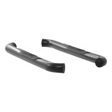 Aries Automotive 3 in. Round Side Bars 35800 Nerf and Step Bars, Bars, Steel, Black Powdercoated, Jeep, Pair thumbnail 3