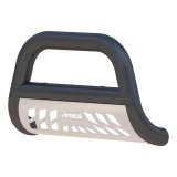 Aries Automotive Big Horn 4 in. Bull Bars for 2008-2021 SEQUOIA, 2007-2021 TUNDRA - AL45-2004 Grille Guard, Horn, Bar, Aluminum, Black Powdercoated, Toyota, Each thumbnail 1