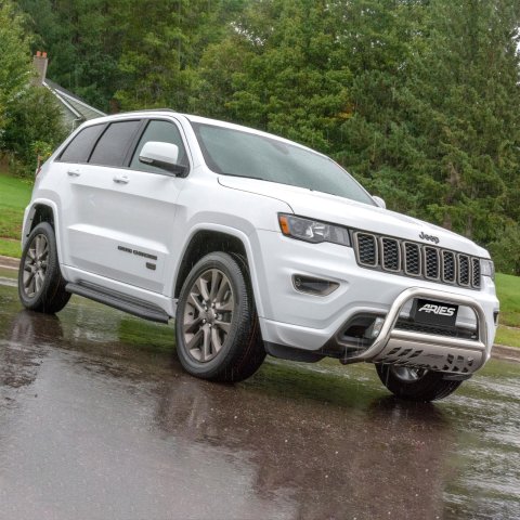 Aries Automotive AeroTread Running Boards 2051009 Boards, Aluminum/Stainless Steel, Polished, Full Length, 67.00 in. Length, Jeep, Pair