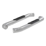 Aries Automotive 3 in. Round Side Bars 204048-2 Step Bars, Diameter, Stainless Steel, Polished, Chevy, GMC, Pair thumbnail 2